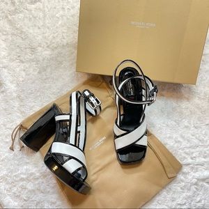 NWT ✨ Michael Kors Collection Black & White Platform Heels